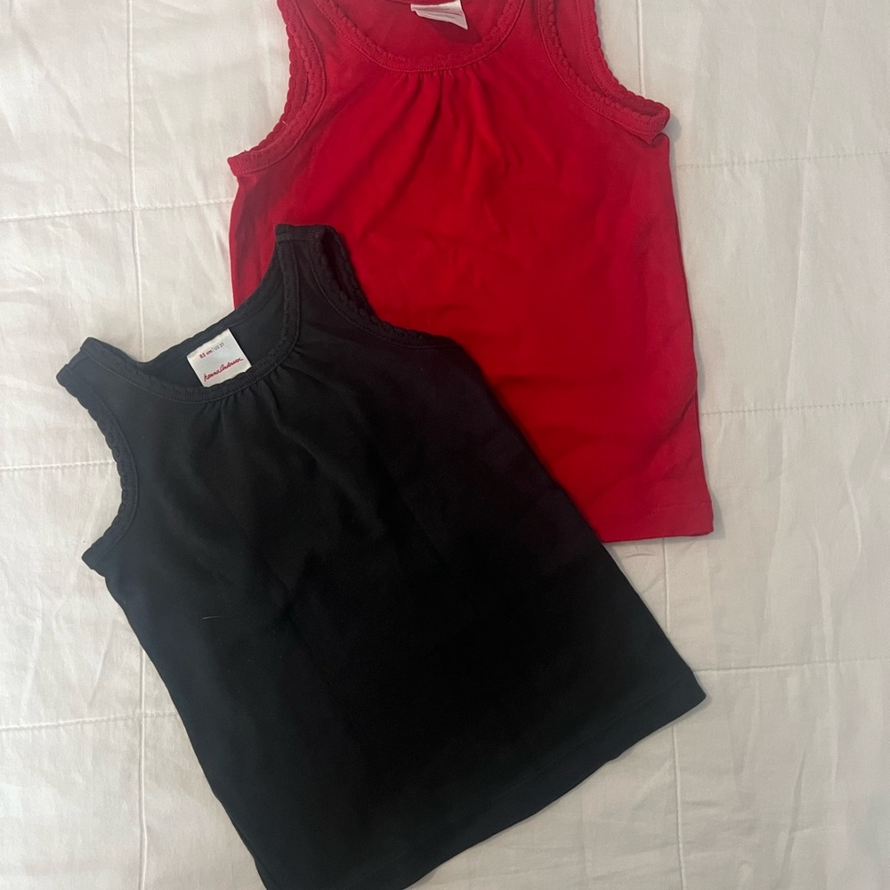 2 Hanna Andersson Bright Basics Tanks in Pima Cotton